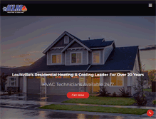 Tablet Screenshot of klmheatingandcooling.com